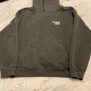 Talentless logo hoodie dark grey